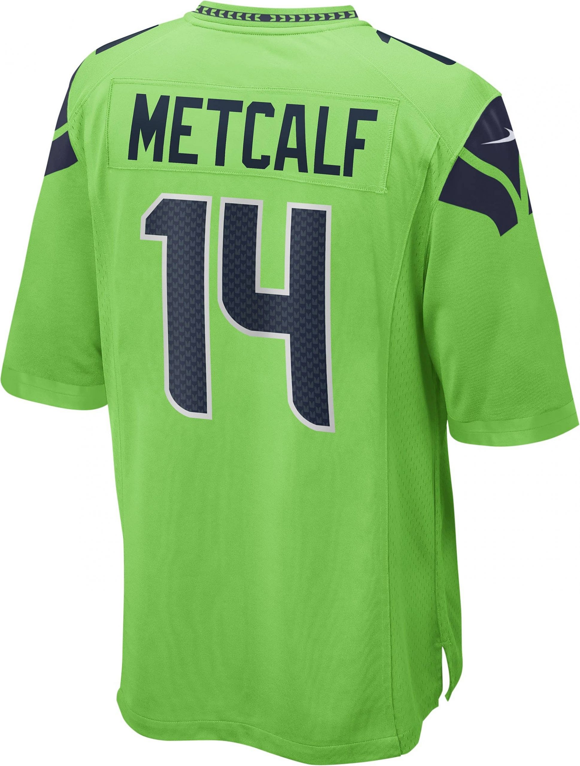 2020 NFL Nike DK Metcalf Seattle Seahawks Alternate Game Jersey - Neon Green