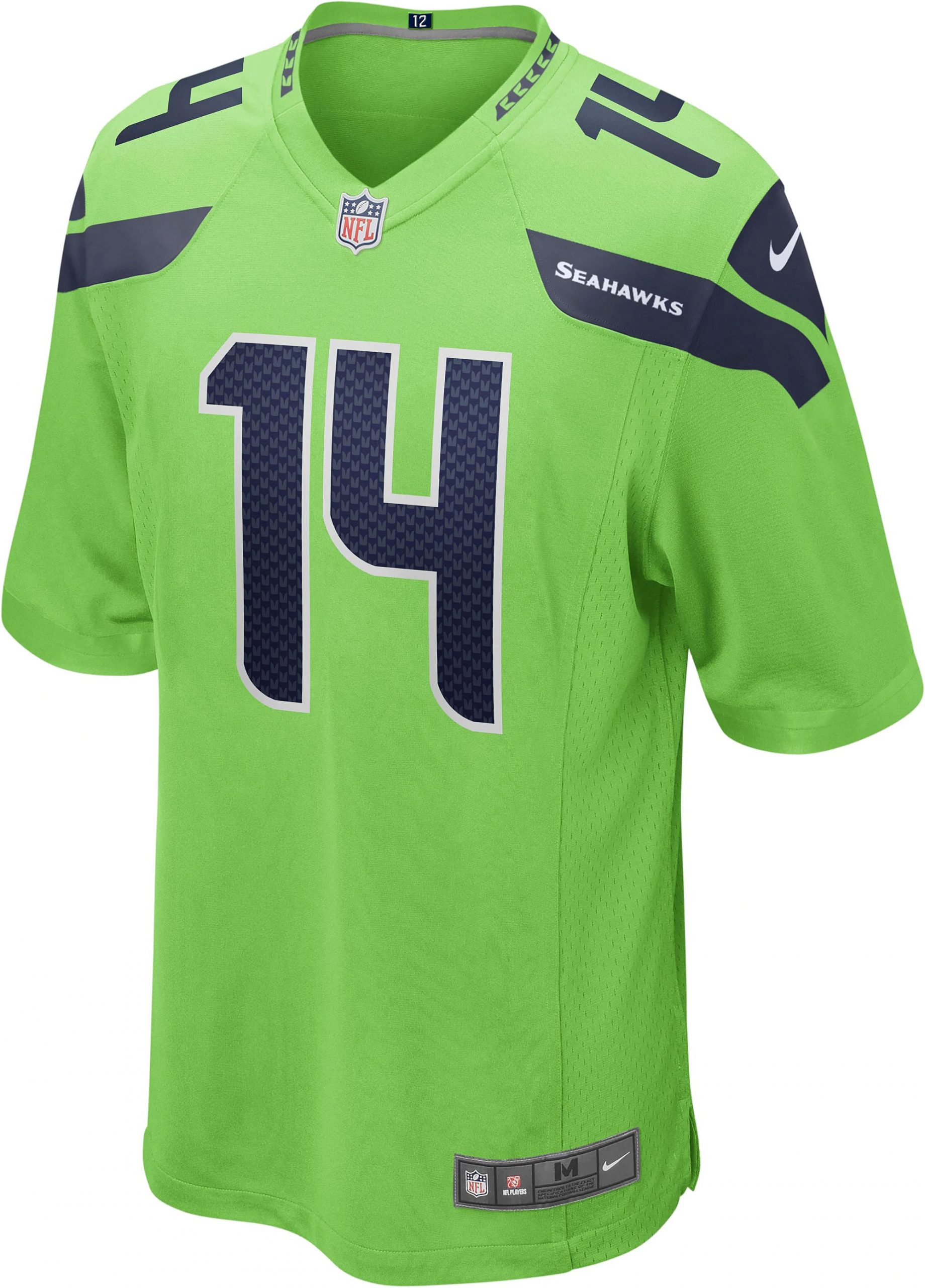 2020 NFL Nike DK Metcalf Seattle Seahawks Alternate Game Jersey - Neon Green